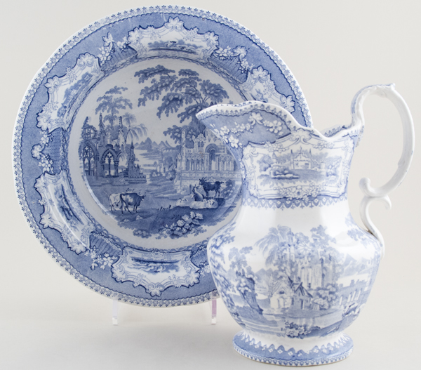 Ewer and Bowl c1840